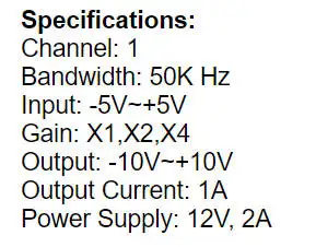 Amplificador de Señal LOTO, Modelo PA1, Amplificador de Señal de 1 Canal, 50KHz - imagen 4