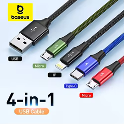 Cable cargador Baseus USB-C multifunción para iPhone y Samsung