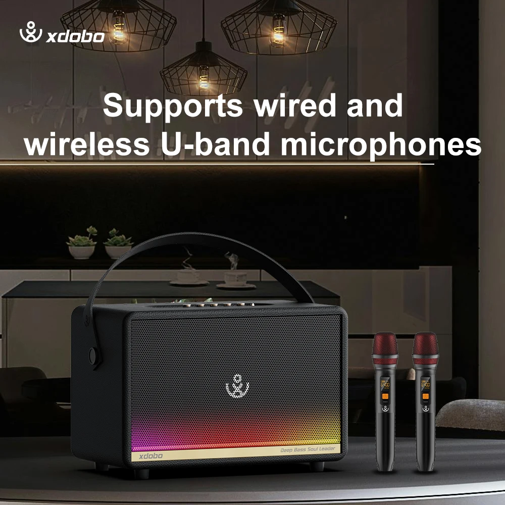 XDOBO Mirage Max 300W Altavoz Bluetooth inalámbrico de alta potencia caja de sonido de Karaoke en casa modo TWS RGB conmutación estéreo bajo Subwoofer - imagen 5
