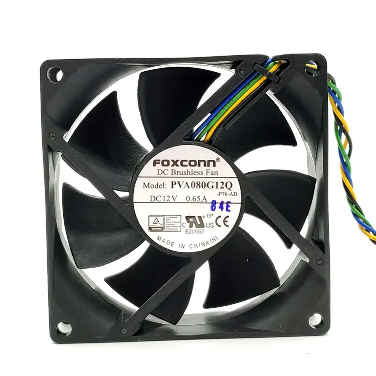 PVA080G12Q Ventilador de 80 mm para FOXCONN 8025 12 V 0.65A PWM Ventilador de CPU 80x80x25 mm Control de alto flujo de aire - imagen 2