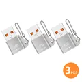 3Pcs Silver