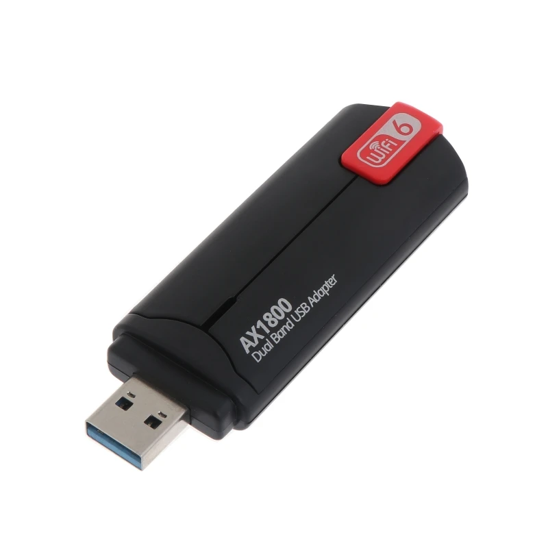 Tarjeta inalámbrica AX1800 2,4G/5,8G para PC de escritorio, compatible con Windows, adaptador WiFi USB, receptor de doble banda de 1800Mbps
