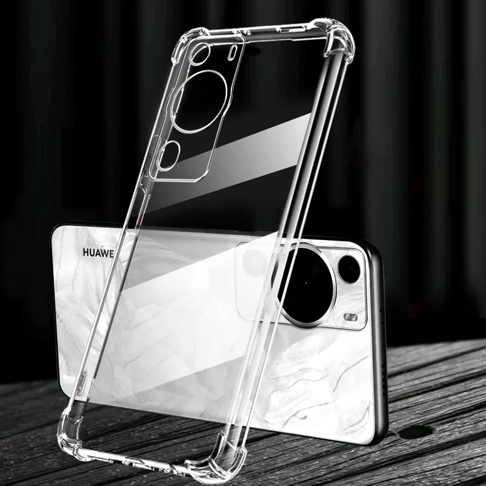 Funda de teléfono para Huawei P60 Pro, funda transparente de TPU suave de silicona a prueba de golpes para Huawei P60 P60 Pro, funda trasera, Fundas Coque - imagen 4