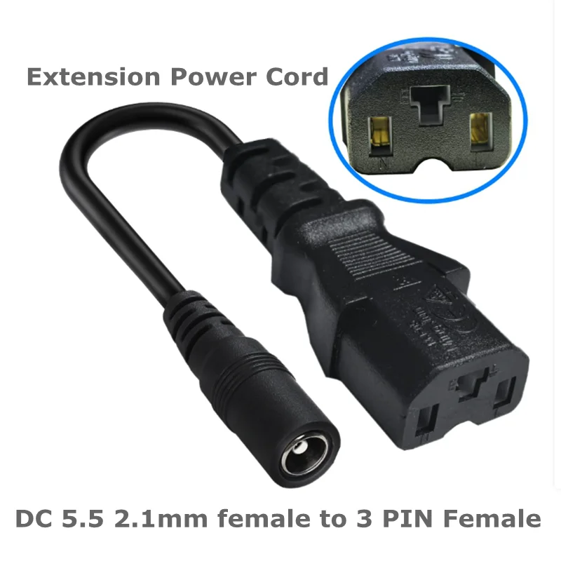 Adaptador de Cable conector DC de 5,5 MM a GX16-XLR-RCA-IEC-GX12-DC para patinete eléctrico, bicicleta, coche, conector duradero de persistencia - imagen 3