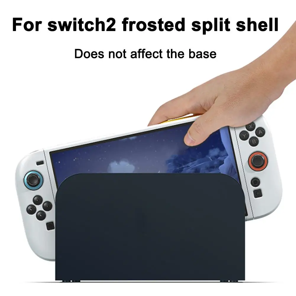 Para Switch 2 funda mate dividida TPU cubierta protectora transparente para Switch 2 carcasa suave a prueba de golpes con diseño antiarañazos - imagen 3