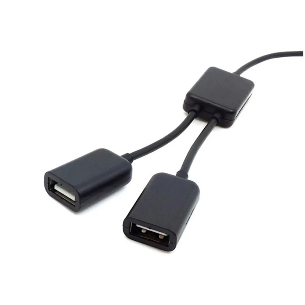 Cable de datos USB macho a dos USB hembra, concentradores 2 en 1, práctico divisor de extensión multifunción, convertidor USB, adaptador OTG - imagen 3