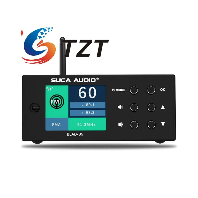 TZT-BLAD-B5 de AUDIO SUCA, receptor Bluetooth, decodificador de Audio Hifi DAC con pantalla de 2,4 "para amplificadores y altavoces - imagen 2