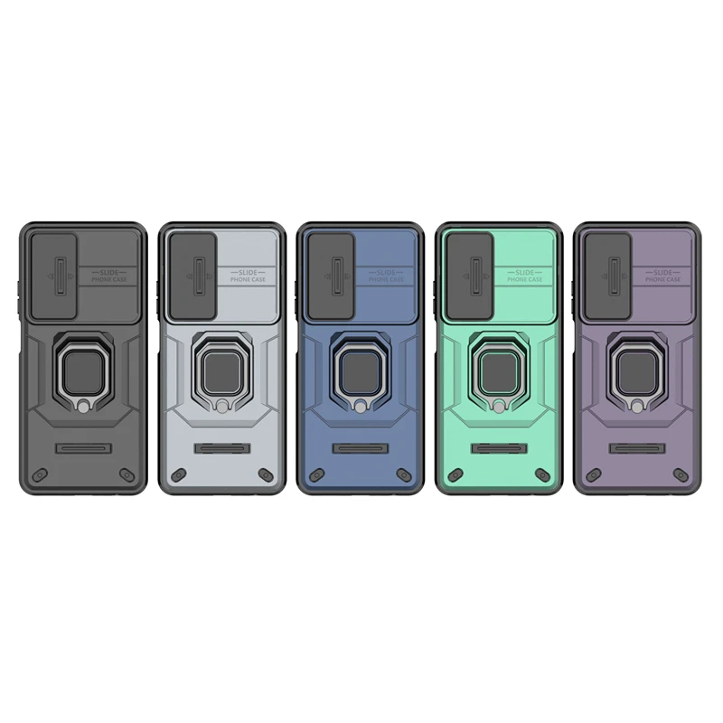 Para OPPO A80 funda OPPO A80 Capa parachoques trasero a prueba de golpes lente de cámara soporte de anillo protector para Fundas OPPO A80 A 80 OPPOA80 - imagen 3