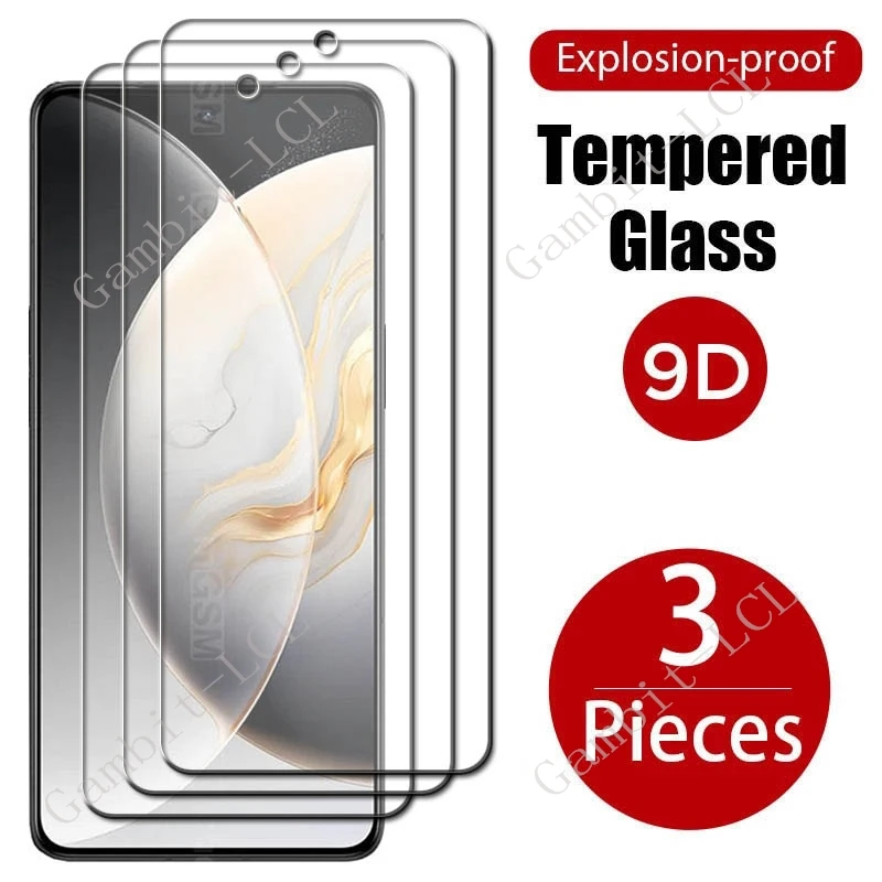 3 uds 9H vidrio templado Protector para Tecno Camon 30 Premier 6,77 "en Camon30Premier 30Premier CL9 película protectora de pantalla