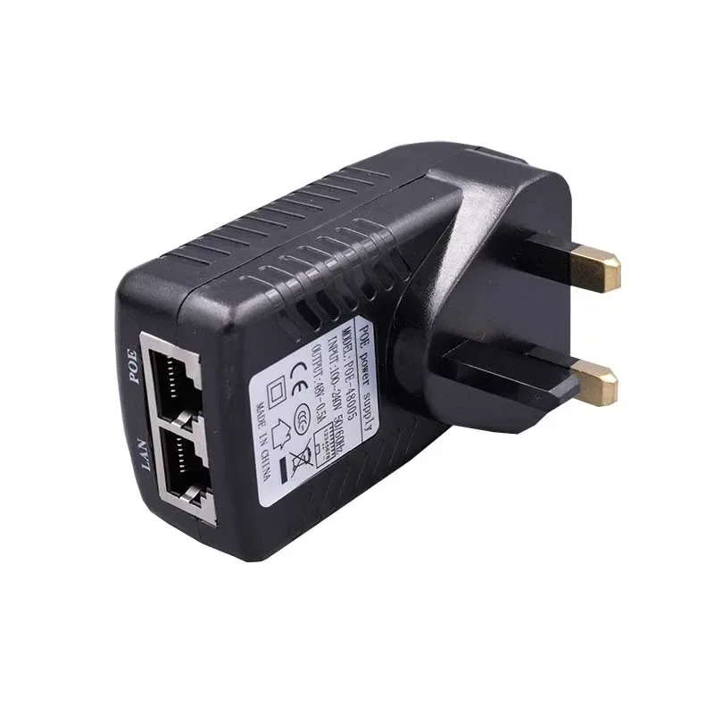 Divisor de inyector POE para cámara IP CCTV, interruptor de red, adaptador Ethernet, DC48V 0.5A, UE/REINO UNIDO/EE. UU./AU opcional - imagen 5