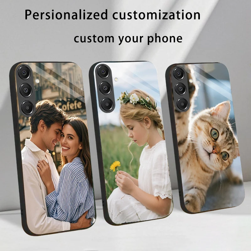 Funda de vidrio templado personalizada DIY para Samsung Galaxy A07 A12 A13 A14 A23 A24 A33 A34 A53 A54 M13 M14 M23 M33 M34 M53 M54 M56 5G - imagen 2