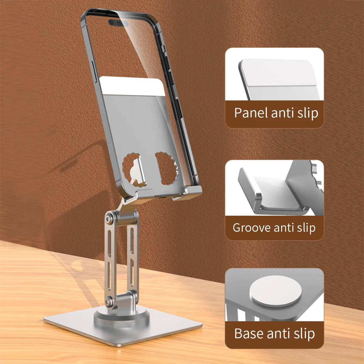 Soporte giratorio para teléfono inteligente, base de escritorio para iPhone, Samsung, Xiaomi, Mi, Redmi, Oneplus, iPad, Mini Kindle - imagen 5