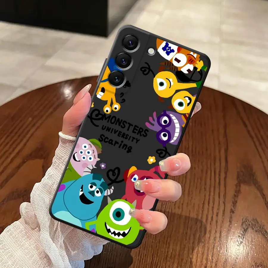 Funda de teléfono suave negra de dibujos animados de Disney Monsters Inc para Samsung Galaxy A51 A73 A32 A23 A53 A41 A36 A26 A72 A22 A52 A35 A24 - imagen 4