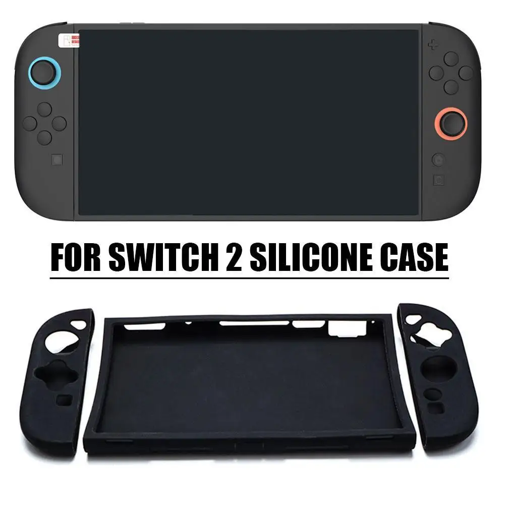 Funda protectora de silicona desmontable para Nintendo 2, carcasa para mando de mano, funda con agarre manual, consola de juegos - imagen 2