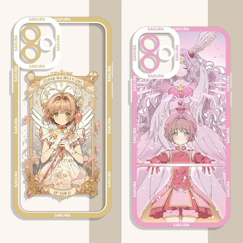Funda de teléfono Anime Sakura para Samsung Galaxy S23 S22 Ultra S21 S20 FE S10 Plus Note 20 10 9 A14 A24 A34 A54 funda de silicona suave
