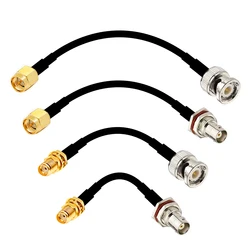 Adaptador de Cable SMA macho hembra a BNC, conector Pigtail, RG58, 30CM/50CM/100CM/200CM, venta al por mayor, nuevo