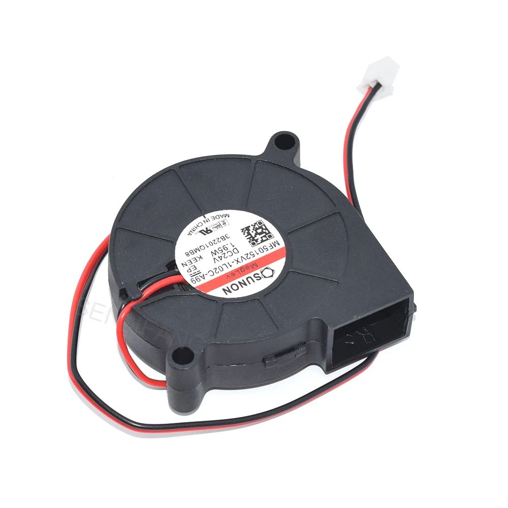 Ventilador de turbina centrífuga para impresora 3D, ventilador de refrigeración para SUNON MF50152VX-1L02C-A99, 24V, 5015 W, 2 cables, 50x50x15MM, nuevo, 1,95 - imagen 5