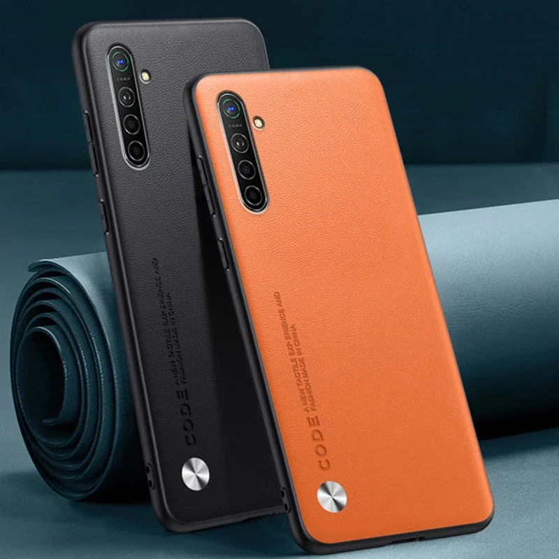 Funda de teléfono de cuero PU de lujo para Realme X2 XT, funda protectora de silicona mate a prueba de golpes para Realme XT RealmeXT RealmeX2 - imagen 4