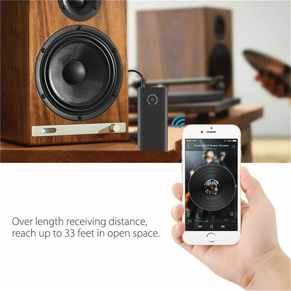 Adaptador de Audio inalámbrico compatible con Bluetooth 5,0, transmisor y receptor, 2 en 1, A2DP, adaptador auxiliar de 3,5mm para PC, TV, auriculares y coche - imagen 3