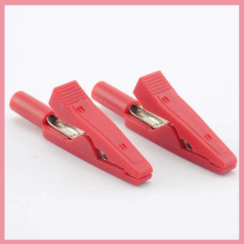 Conector Banana de 2mm, Clip de cocodrilo, Cable conector de Cable de prueba, adaptador de sondas aisladas de cocodrilo para multímetro, pluma de cocodrilo B6 - imagen 4
