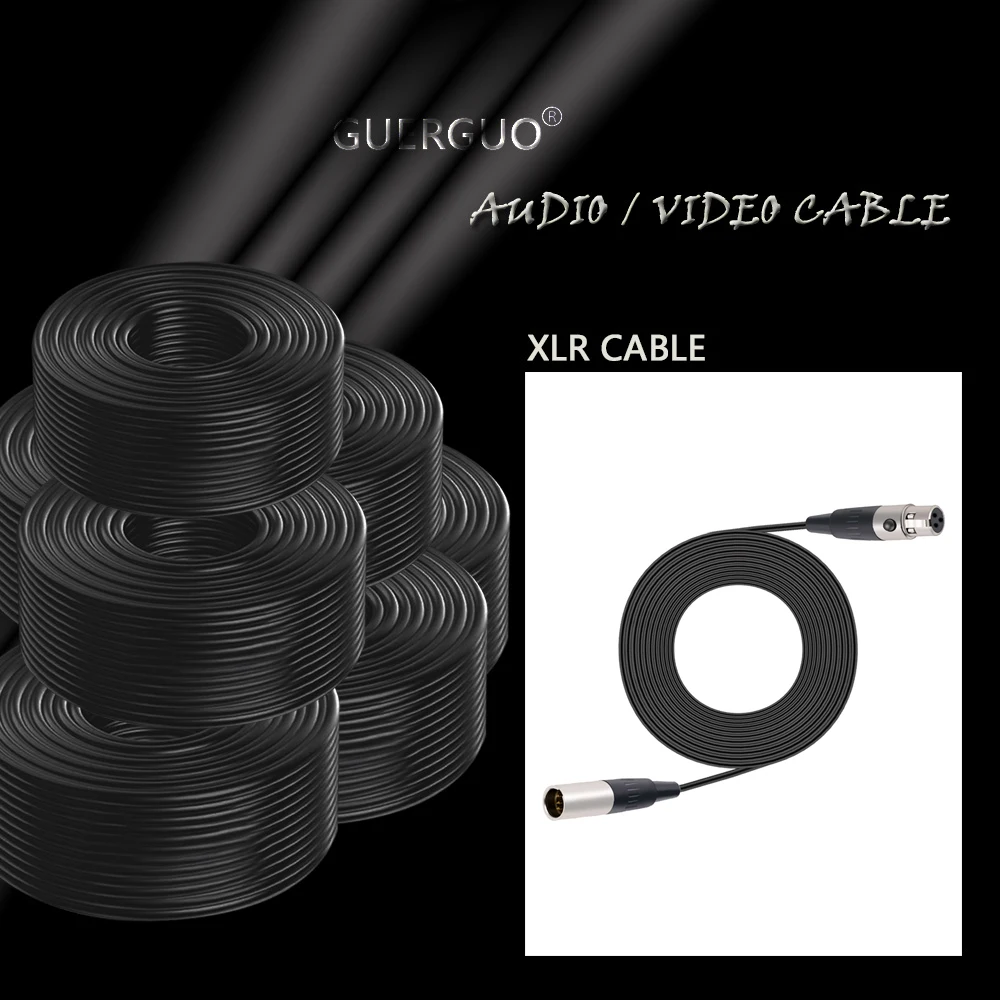 Conector de micrófono de Audio Mini-XLR macho a Mini-XLR hembra de 3 pines para soldadura de Cable recto 0,3 m 1m 1,5m 2m 3m 5m 8m 10m 15m - imagen 5