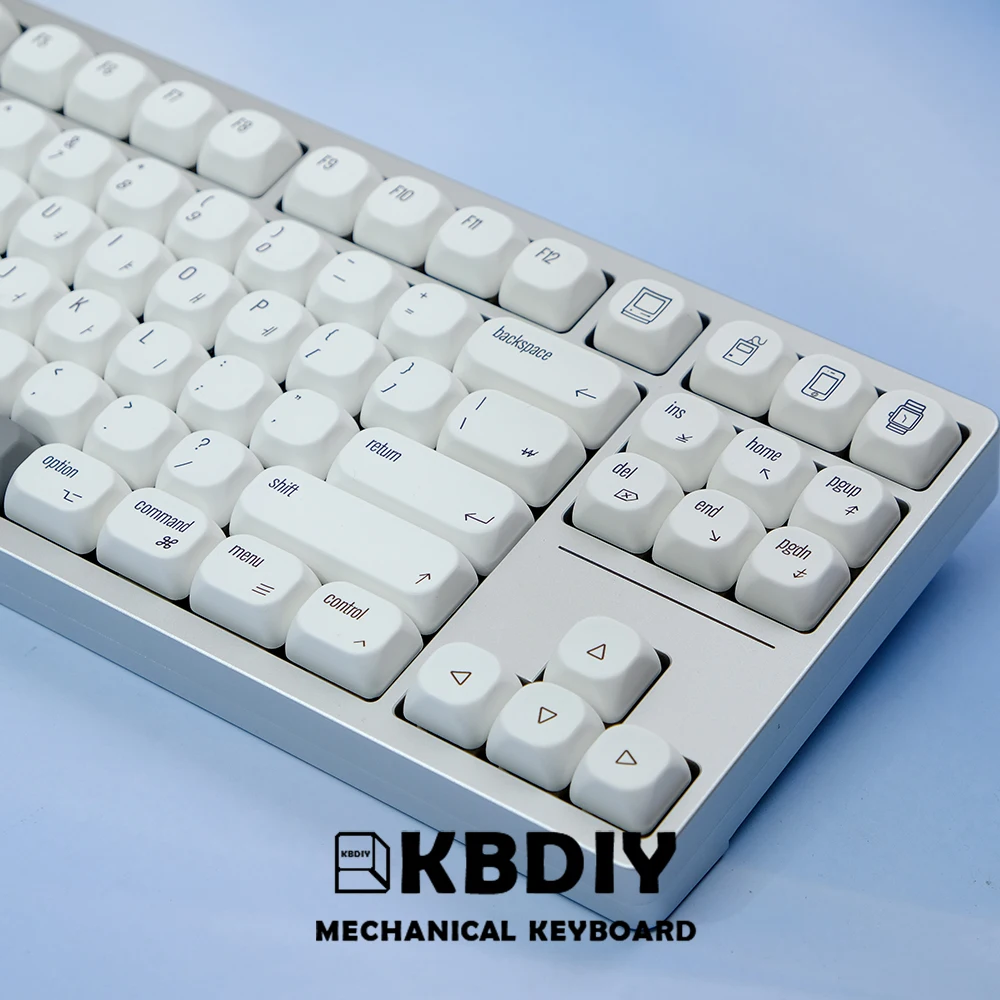KBDiy 138 teclas japonés coreano Keycap KOA perfil PBT para teclado mecánico ISO MAC estilo ruso blanco Keycaps personalizado 7U - imagen 3