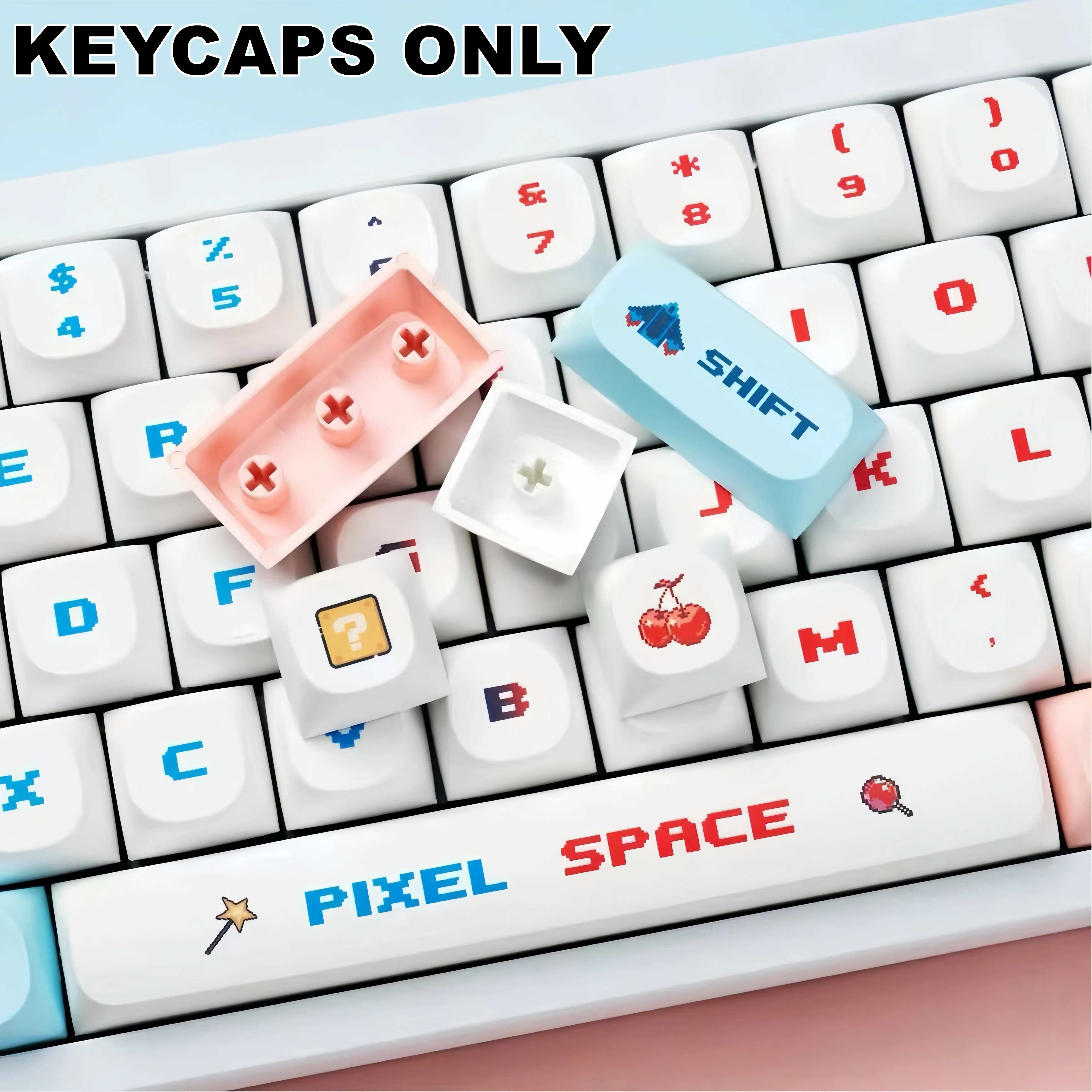 Juego de teclas Arcade Warrior de 125 teclas, teclas de perfil XDA de material PBT para teclado mecánico MX, regalo de Navidad con tema de juegos - imagen 3