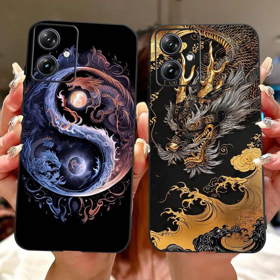 Para Motorola Moto G54 funda Moto G84 5G XT2347-1 Cool Dragon pintado cubierta suave TPU funda de teléfono para Motorola G84 G 54 MotoG54 bolsas - imagen 5