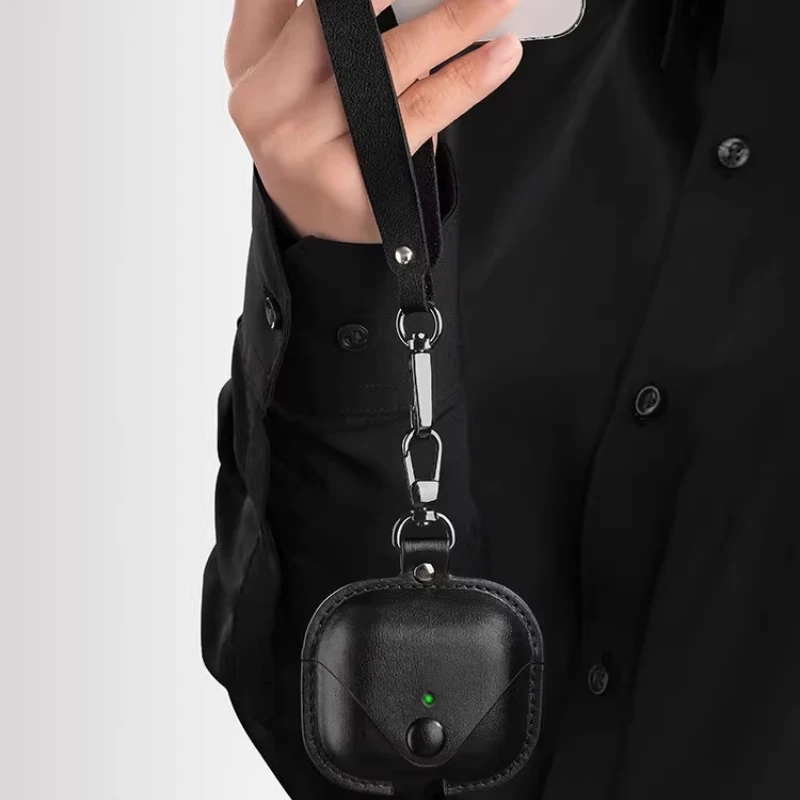 Funda de cuero para AirpodsPro3, Fundas de negocios para AirPods Pro3, Funda para auriculares, Funda para auriculares con cordón largo para el cuello ﻿ - imagen 3