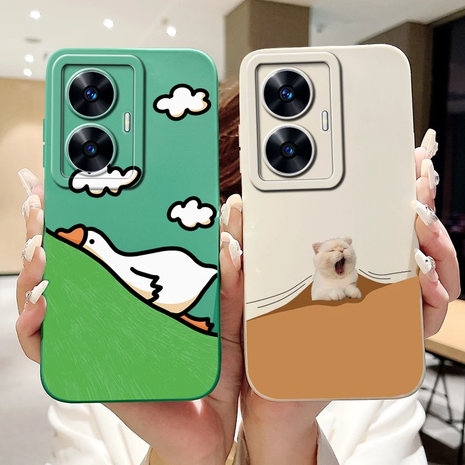 Funda de silicona suave para Realme, carcasa mate de dibujos animados de animales, para Realme, Narzo N55 C 55 RealmeC55, RMX3710 - imagen 5