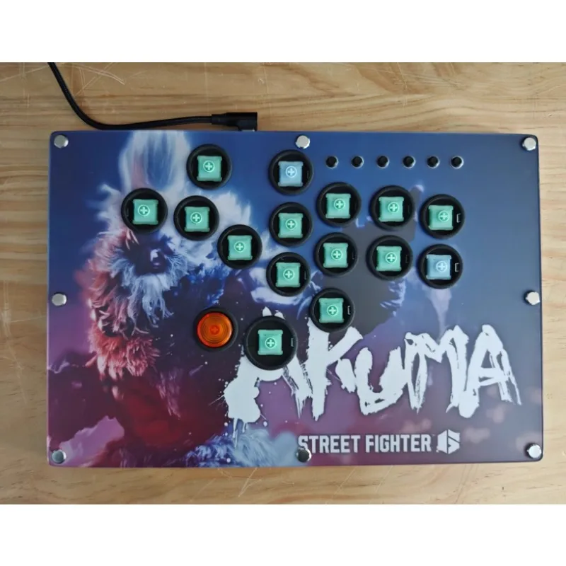 Hitbox Mini teclado pegatinas personalizadas PS5 juego de lucha desafío Obox Joystick teclas de nailon Pi Street Fighter 6 para jugadores - imagen 4