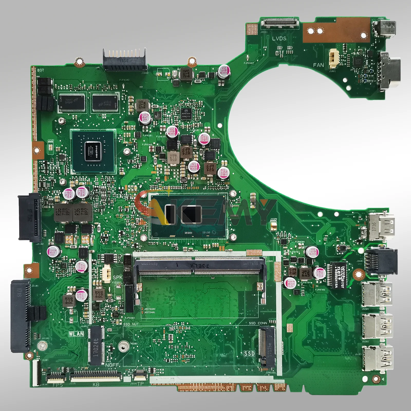 Placa base para ordenador portátil P2440UQ para ASUS ProArt P2440U PRO454UQ P2440UQ P2440UF placa base para portátil con I3 I5 I7 pruebas de CPU OK envío rápido - imagen 3