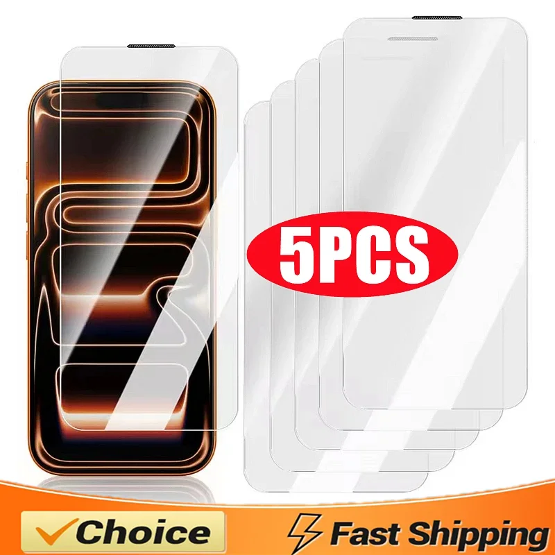 5 uds WK MAX HD Protector de pantalla a prueba de polvo para iPhone 17 15 14 13 12 11 16 Pro Max vidrio templado para iPhone Air XR X XS 16 Plus - imagen 2