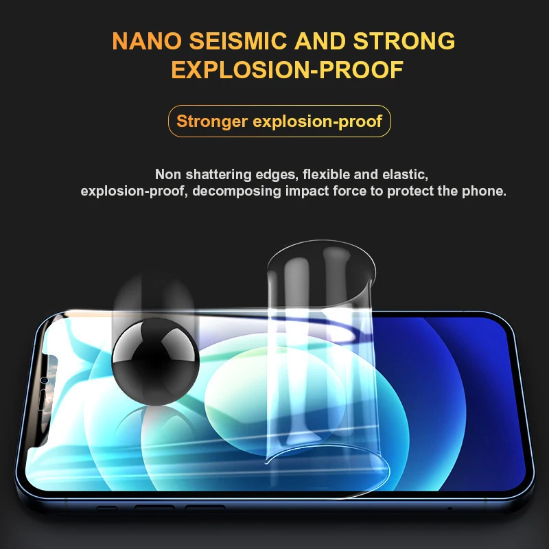 Película de hidrogel de cubierta completa 10000D para iPhone 16 11 12 13 14 Pro Max 7 8 14 Plus Protector de pantalla para iPhone 14 12 15 X XR XS MAX - imagen 4