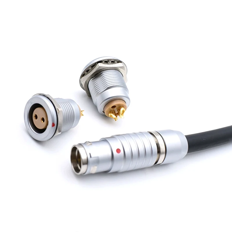 Enchufe de aviación de huevo FGG serie T 0T 1T 2T LEMO Compatible 2 3 4 5 6 conector Circular de Metal de 7 pines enchufe autoblocante push-pull - imagen 3