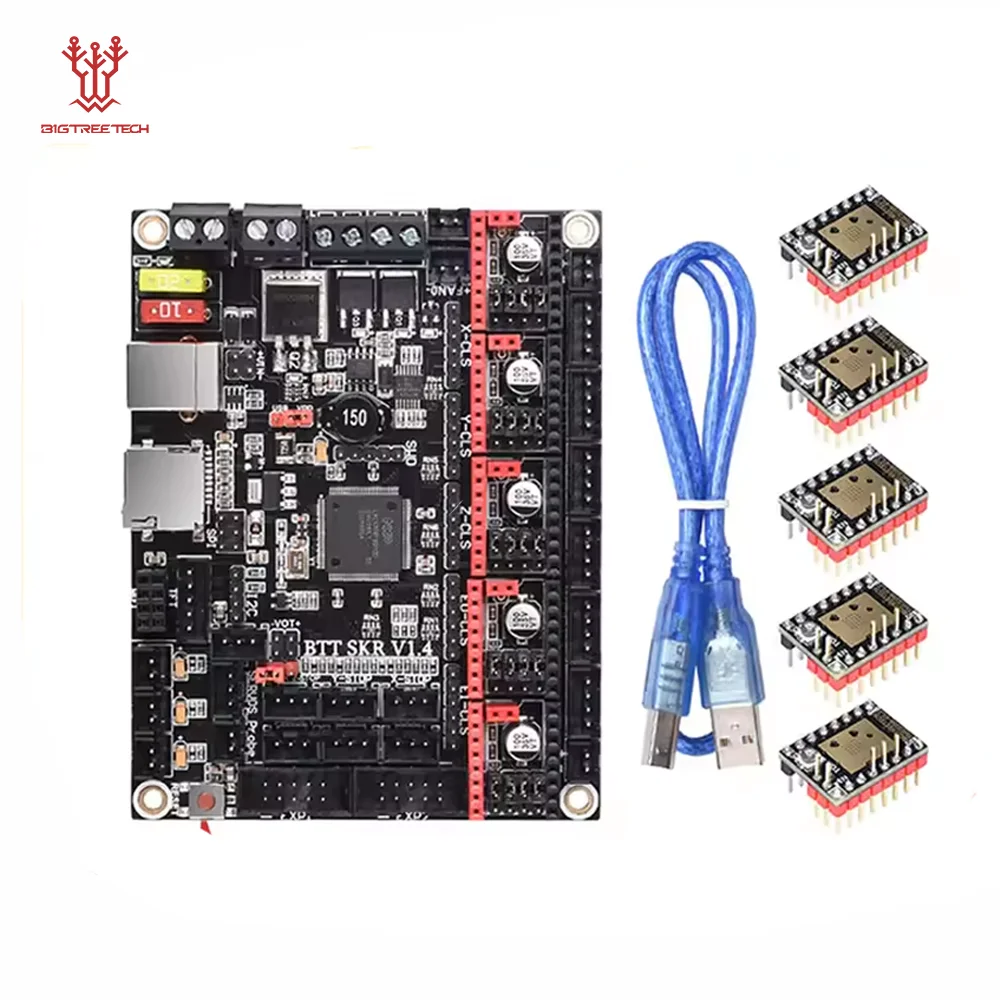 BIGTREETECH-placa base SKR V1.4 Turbo BTT SKR 1.4  piezas de impresora 3D MKS GEN TMC2209 tmc2208 Ender 3 V2 actualización para Voron 2.4 DIY