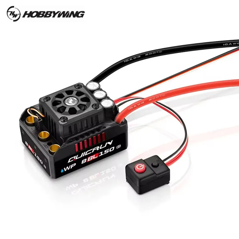 HOBBYWING QuicRun WP 8BL150 G2 3-6S 150A ESC sin escobillas para 1/8 RC modelo coche LCD LED ESC tarjeta de programa Buggy Accesorios
