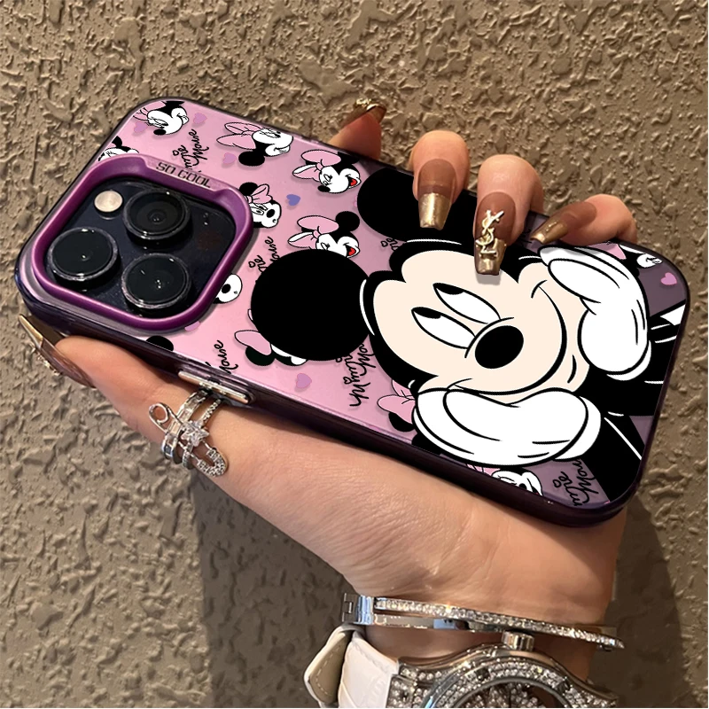 Funda bonita de Mickey Minnie de Disney para Samsung Galaxy S23 S24 S25 S22 Ultra S21 Plus FE A56 A36 A26 5G A16 A06 4G Note 20 - imagen 4