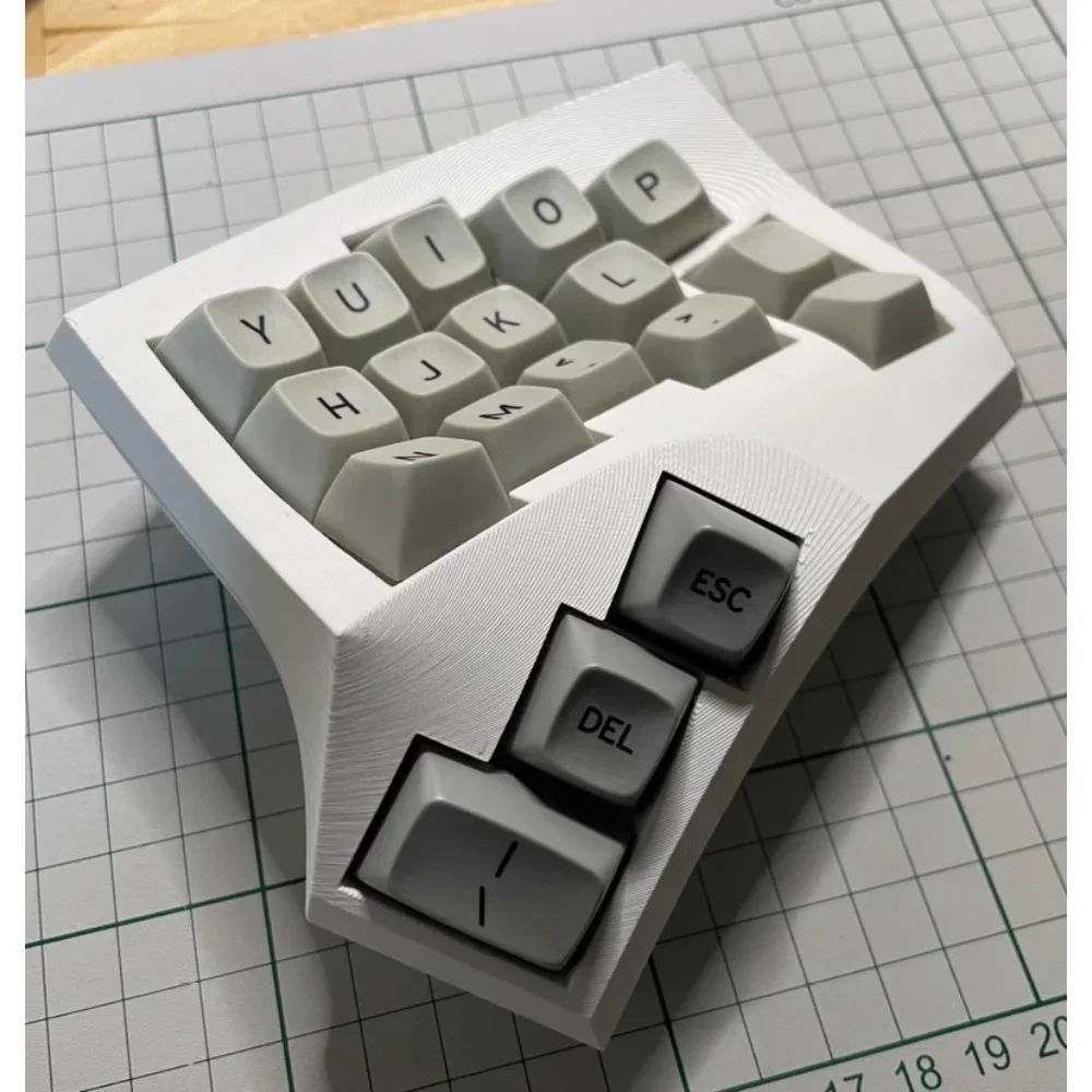 Teclado mecánico de superficie dividida DIY, Dongle de modo Dual con Bluetooth con cable, accesorios de juego ergonómicos de modo único, accesorio curvo