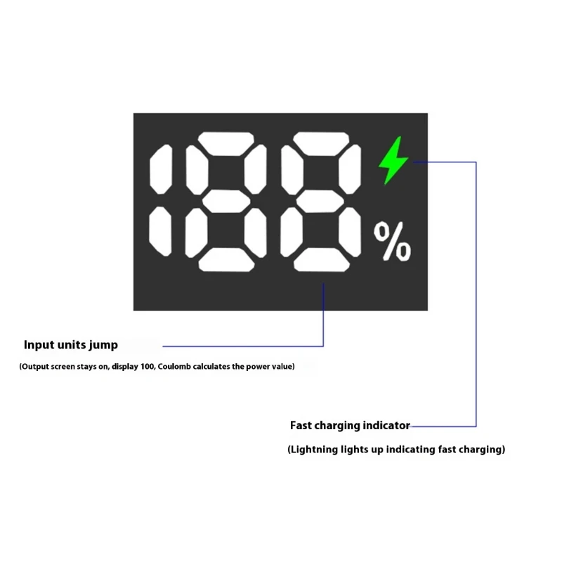 Caja de batería 21700 con 8 ranuras, Kit DIY, cargador de Flash de carga rápida transparente, caja de batería, salida USB tipo C - imagen 3