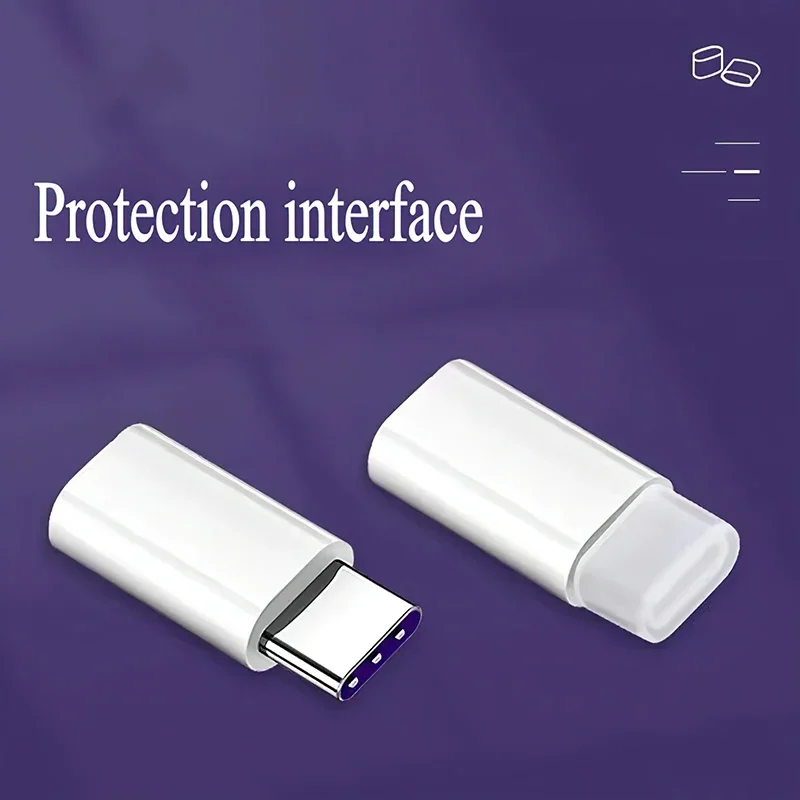 Para iPhone IOS/Micro USB/Tipo C/USB A puerto de carga macho tapones antipolvo tapas protectoras transparentes - imagen 4