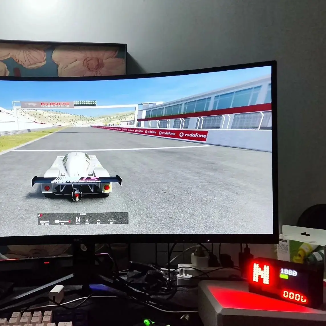 Pantalla del simulador de carreras para ETS2/AC |   Iluminación RGB Modular, Compatible con Thrustmaster y G29 |   SIMHUB compatible, en stock ahora - imagen 5