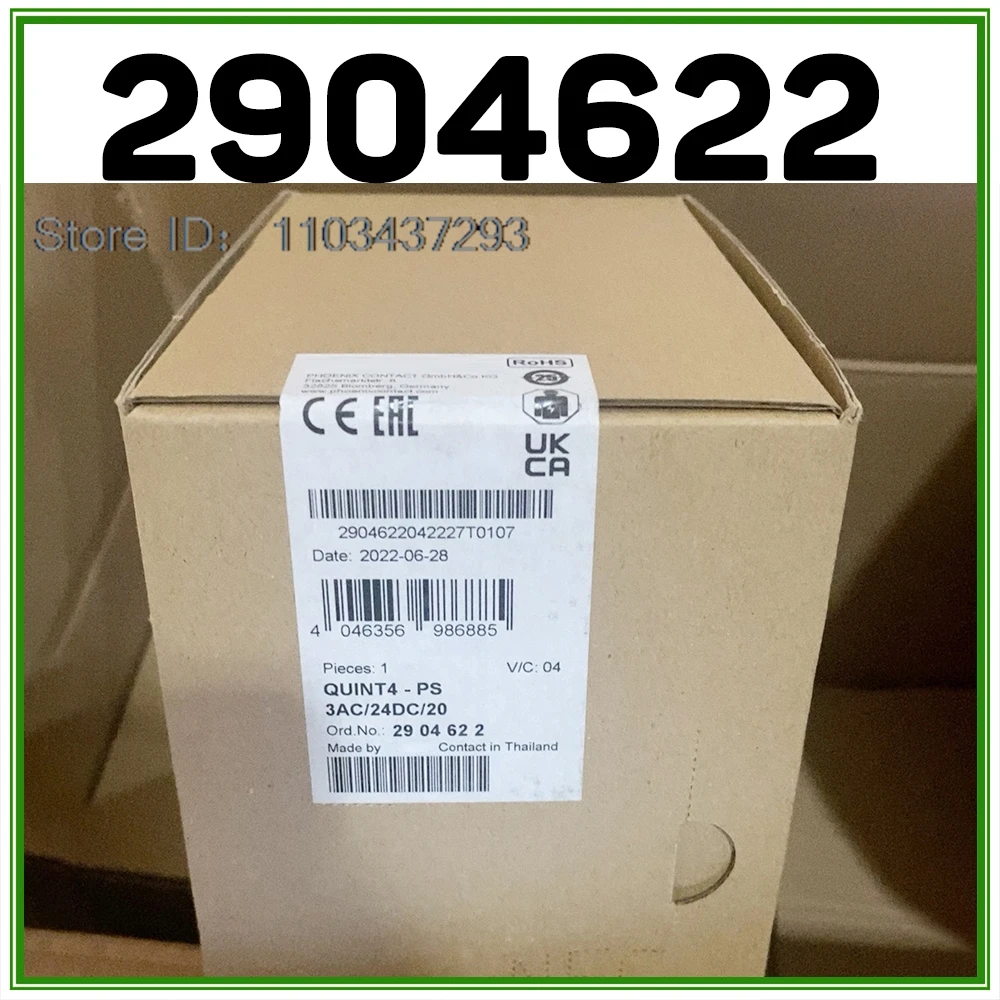 Nuevo para Phoenix QUINT POWER (reemplazar: 2938727) 24VDC/20A fuente de alimentación conmutada QUINT4-PS/3AC/24DC/20 2904622 - imagen 2