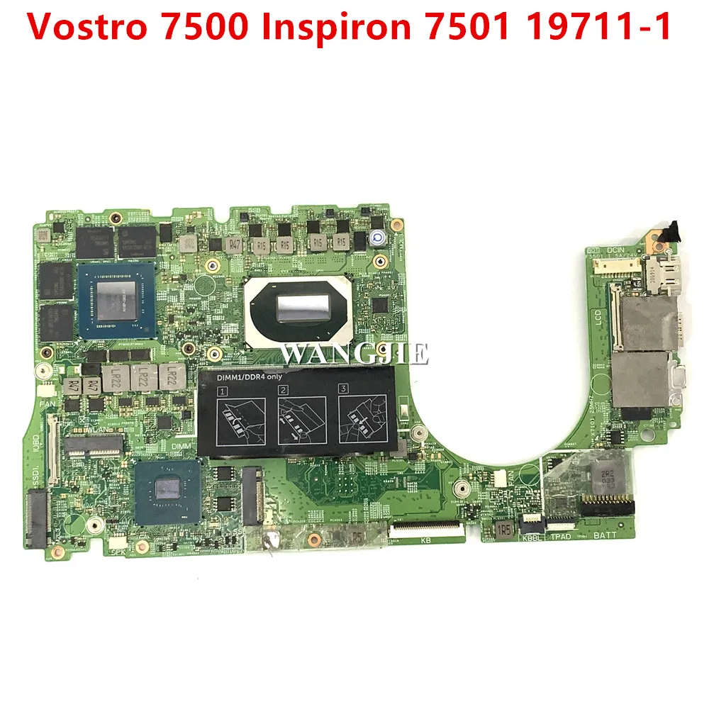 Para DELL Vostro 7500 Inspiron 7501 19711-1 placa base para ordenador portátil CN-0K5HK9 0K5HK9 K5HK9 placa base para portátil 100% en funcionamiento
