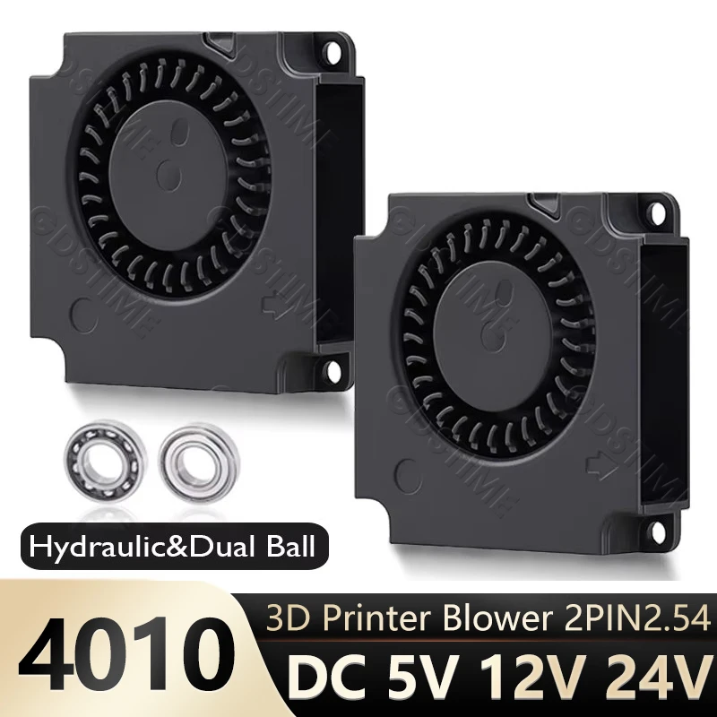 GDSTIME Ventilador 40x40x10mm 12V Doble Bola Impresora 3D Turbo DC - imagen 5