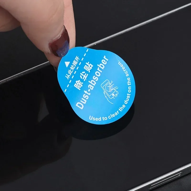 Toallitas adhesivas guía, paño de pantalla de papel seco y húmedo, Kit de limpieza de polvo, lente de cámara de teléfono, limpiador absorbente de polvo de vidrio templado - imagen 3