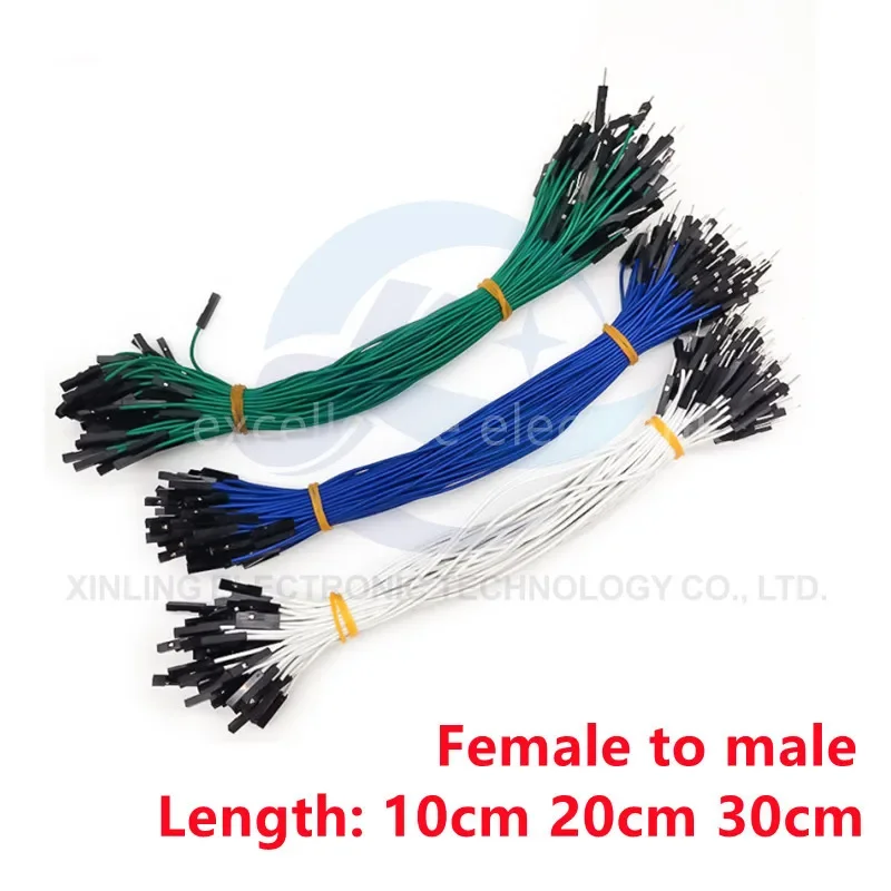 Cable Dupont de placa de pruebas para línea Arduino, Cable de puente Dupont macho hembra de 2,54mm, Cable 26AWG, conector electrónico 1P DIY, 10 Uds. - imagen 3