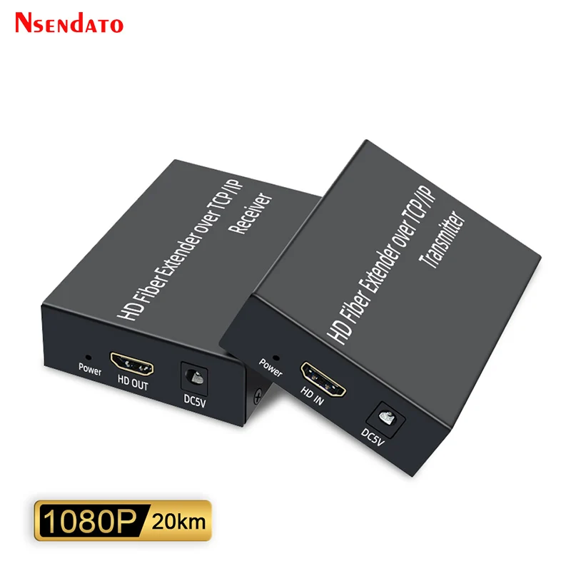 Extensor de fibra óptica HDMI para PC, receptor de transceptor sobre SC 1080P, 3Km, 20Km - imagen 2