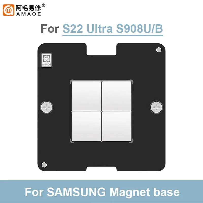 AMAOE S22 Ultra S908U/B juego de plataforma de estaño para plantar capa media para SAM SM-S908B/BE 70*70mm 0,12mm plantilla de Reballing BGA - imagen 4
