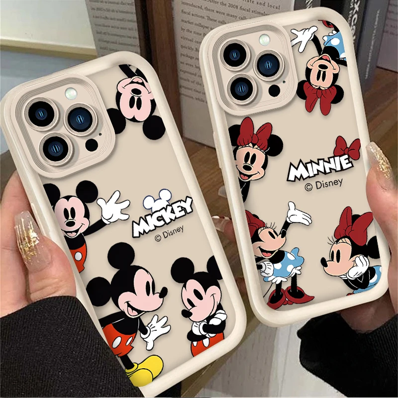 Funda de teléfono Disney Mickey Minnie Mouse para Xiaomi Redmi 9A 9C 10 10C 12 12C K30 K40 K50 Note 10 11 12 13 Pro 5G - imagen 2